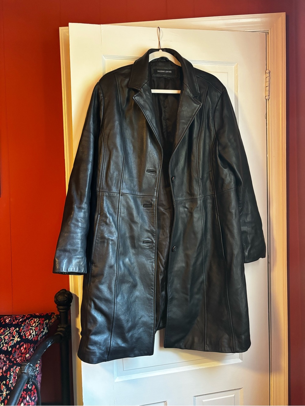 Wilson’s leather Nora Leather Trench Coat